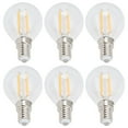 thumbnail image 4 of Bombilla LED, 6W 220V Luz Cálida 6PCS Lámpara De Filamento Transparente Alta Transmitancia Para Sala De Estar Para El Hogar Para Bar Para Para Restaurante, 4 of 7