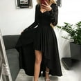 thumbnail image 2 of Elegant Women's Formal Dress V-Neck Long Sleeve Party Gown Evening Maxi Dress for Wedding Prom Night Out, 2 of 2