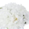 thumbnail image 3 of Enova Home Artificial Peony Flower Arrangement in Clear Glass Vase With Faux Water, 3 of 3