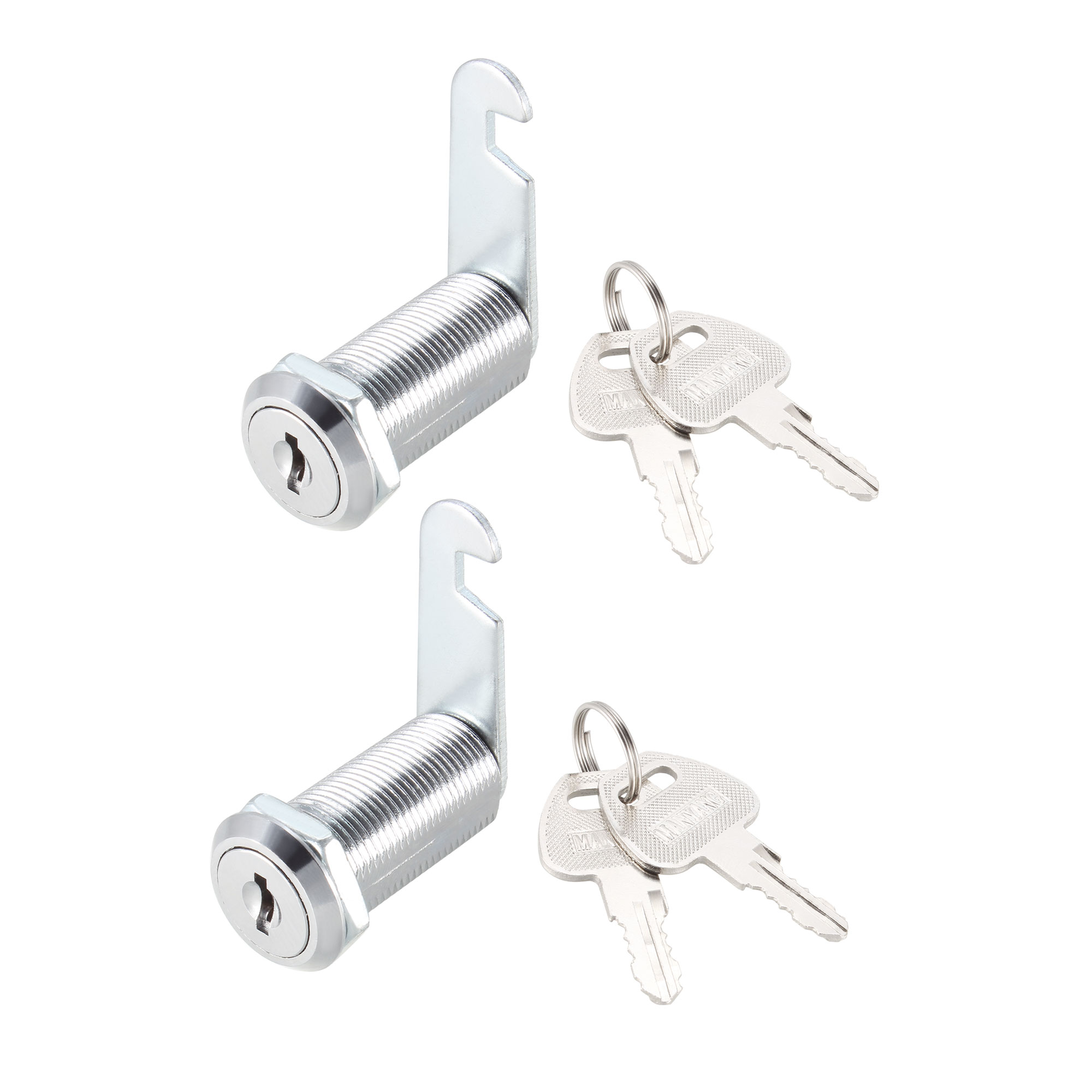 Uxcell Cam Locks 35mm Cylinder Long Fit Max 11/2inch Panel Keyed