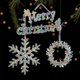 thumbnail image 4 of Colgante de acrílico para árbol de Navidad 2024, colgante de cristal de hielo transparente colorido, adorno de copo de nieve para Navidad, decoración de Año Nuevo, 4 of 5