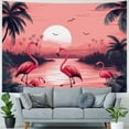 thumbnail image 4 of JRXY Flamingo Pattern Tapestry - High-Quality Short Plush Wall Hanging Painting, 4 of 6