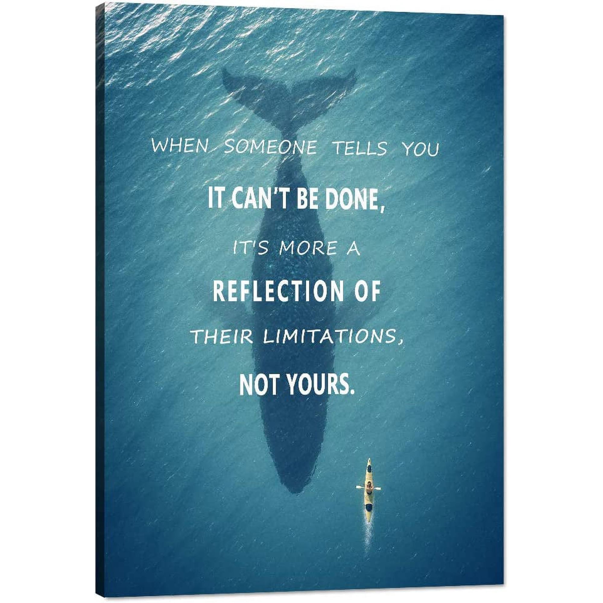 Success Wall Art Pictures for Office Motivational Inspirational Quote Poster Modern Inspiration Motivation Inspire Creative Ocean Challenge Limitation Canvas Painting Motto Decorations 12x18