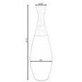 thumbnail image 5 of 31.5 inch Spun Bamboo Tall Trumpet Floor Vase - Decorative Home Accent, Natural Bamboo, Indoor Decoration, Sustainable Materials, Tall Floral Display, Handmade Bamboo Vase, Floor Standing Vase, Black, 5 of 9