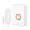 (Orange) 1 receiver 1 sensor, variant on GREENCYCLE Wireless Door Open Sensor Chime, Door Entry Chime with Adjustable Volume, 48 Chimes, Nightlight Function, Magnetic Door Chime for Business Home Office Store, 1 Receiver and 2 Sensors