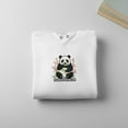 thumbnail image 2 of Panda Embroidered Sweatshirt: Cherry Blossoms, Panda-monium Crewneck or Hoodie, 2 of 5