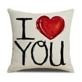 thumbnail image 5 of KCEHTA Valentines Day Pillow Covers 18x18 inch Valentines Day Pillow Cases, Heart Decorative Throw Pillow Covers for Couch Bed Sofa, Anniversary Wedding Birthday Valentines Day Decorations, 5 of 6
