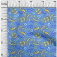 thumbnail image 2 of oneOone Silk Tabby Medium Blue Fabric Halloween Quilting Supplies Print Sewing Fabric By The Yard 42 Inch Wide, 2 of 4