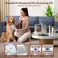 thumbnail image 5 of Oneisall LM5 Dog Grooming Vacuum/13Kpa Low Noise Pet Grooming Vacuum /3L Large Dust Bin Dog Vacuum for Shedding Grooming/Dog Grooming Kit Including 6 Tools for Dhedding Thick Coats and Home Cleaning, 5 of 8
