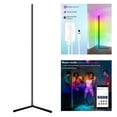 thumbnail image 1 of Lámpara de piezaza de esquina RGB moderna, decoración inteligente regulable, iluminación de música, luz de de de baile para sala Yinane lámpara de pie, 1 of 8
