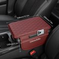 thumbnail image 2 of Car Center Console Armrest Cover, Leather Car Center Console Cover Cushion with 2 Storage Bags, Universal Center Console Pad Car Armrest Lids Storage Box Auto Interior Accessories, 2 of 6