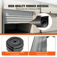 thumbnail image 3 of KFFKFF Garage Door Seals Bottom Rubber 10ft, Rubber Material, U Shape and O Ring Design, All-Weather Garage Door Weather Stripping,  5/16 inch T-ends, 3 of 9