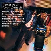 Sony SRSULT1000 ULT TOWER 10 Party Speaker (Black, 2-Pack) Bundle with Pro Audio BMP-4 Wired Unidirectional Dynamic Microphone (Black, 2-Pack) (4 Items)