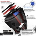thumbnail image 1 of RDX Headgear for Boxing, MMA Training, Adjustable Padded KARA Head Guard for Cheeks, Forehead and Ear Protection, Muay Thai Headgear, Kickboxing, Sparring, Martial Arts, Karate, Taekwondo Helmet, 1 of 7