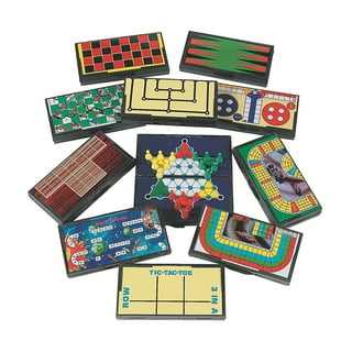 Srenta 5” Mini Magnetic Board Games, Compact Travel Design Set, Includes 12  Different Retro Board Games, Best Gift Idea for Kids