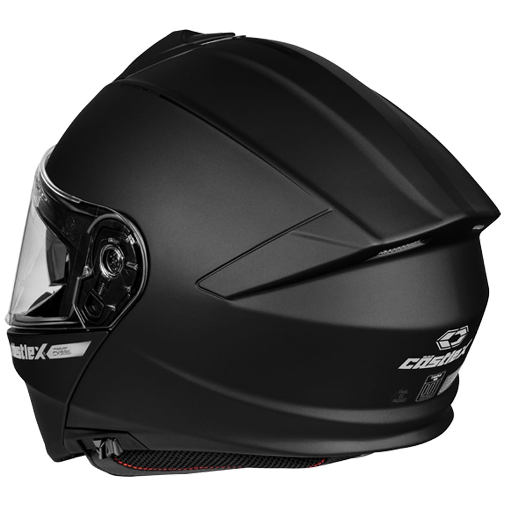 Castle CX935 Solid Modular Motorcycle Helmet Matte Black 3XL