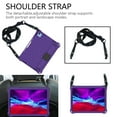 thumbnail image 5 of Allytechgroup Shockproof Case for Apple iPad Air 11 Inch M3 M2 2025 2024, Heavy Duty Protection Stand Hand Strap Shoulder Strap Bumper Rugged Kids Friendly Case Cover for iPad Air 11 Inch,Purple, 5 of 5