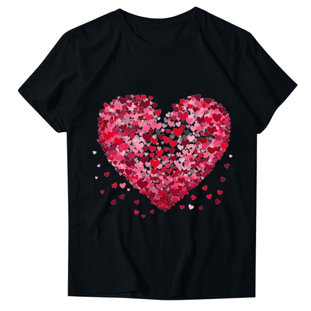 Blusas de Manga Corta para las Mujeres Divertida Impresión Cuello Redondo Camiseta Vintage, Blusas de Primavera para las Mujeres