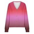 thumbnail image 4 of SROBPTY Longues Chemises à Manches pour Femmes, Veste Cardigan Décontractée Unie pour Femmes Rose, m, 4 of 5