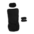 thumbnail image 4 of twisto Office Chair Covers Removable Elastic Chair Seat Cover with Headrest Slipcover And Armrest Protector Polyester Yarn Suitable for Home Office Study Spa Black, 4 of 8