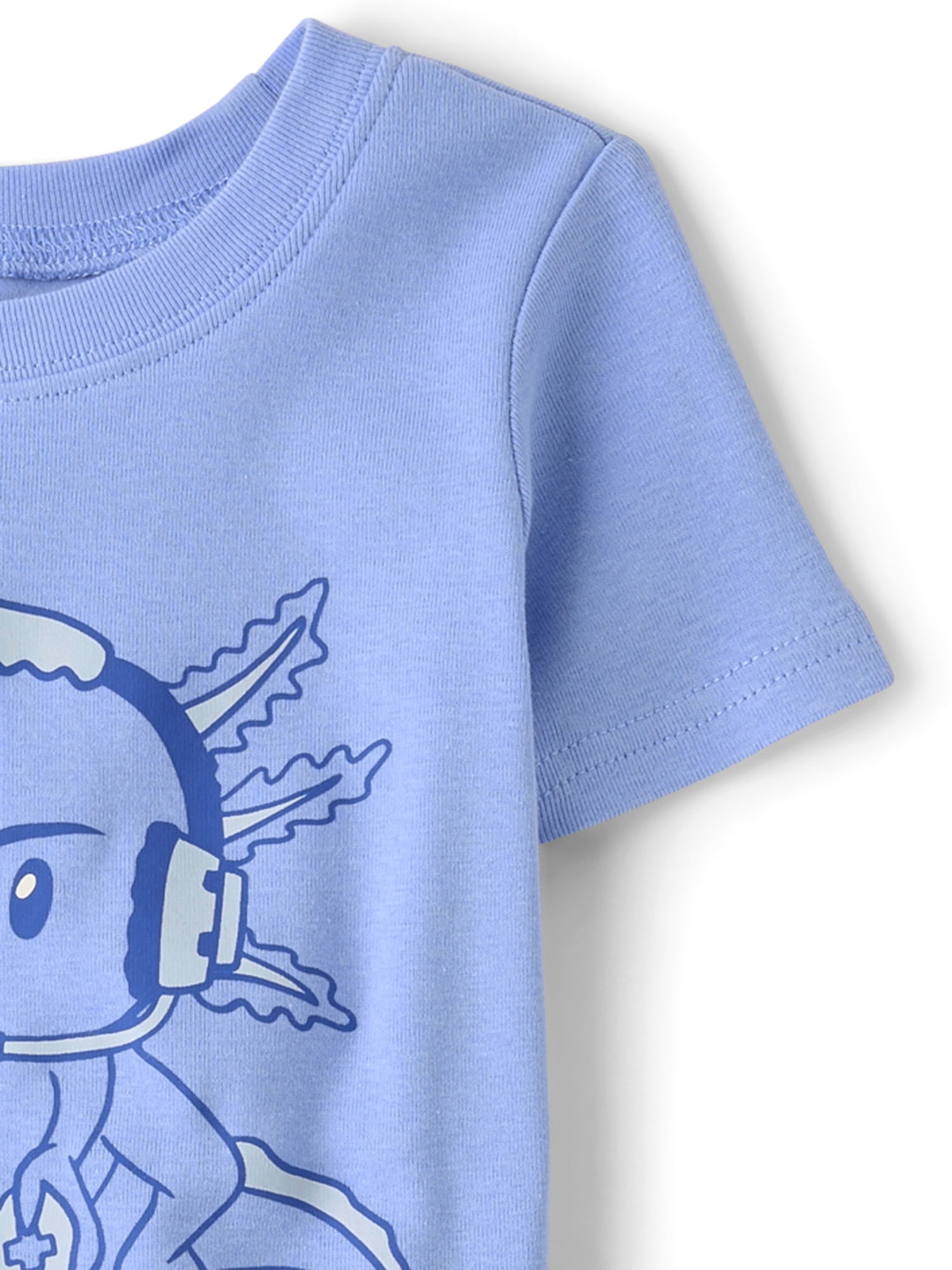 The Children's Place Boys Short Sleeve Gamer Axolotl Snug Fit Cotton PJs, Sizes 4-16