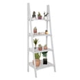 thumbnail image 3 of Fionafurn 4-Tier 49'' Ladder Shelf Bookshelf Bookcase Storage Display Plant Leaning Shelf White, 3 of 9