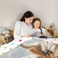 thumbnail image 5 of Castle Fairy Queen 3-Piece Highland Bull Floral Farm Comforter Set, 5 of 8
