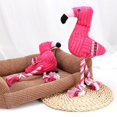 thumbnail image 2 of Cute Plush Flamingo Pet Dogs Bite Chew Toy for Chihuahua/Yorkshire/Bulldog/Pug, 2 of 10