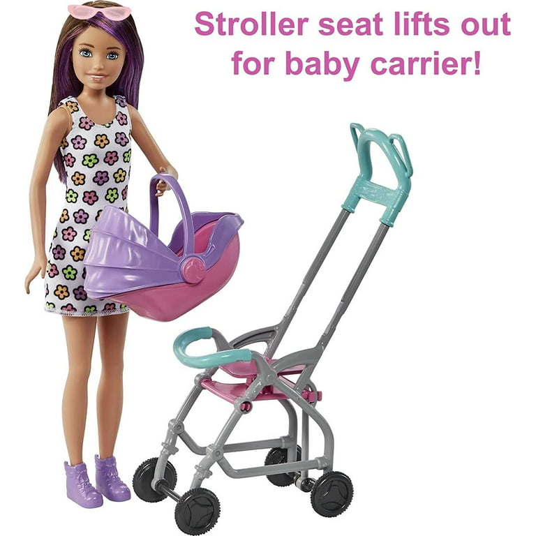 Barbie Skipper Babysitters Inc Playset with Doll, Stroller, Baby