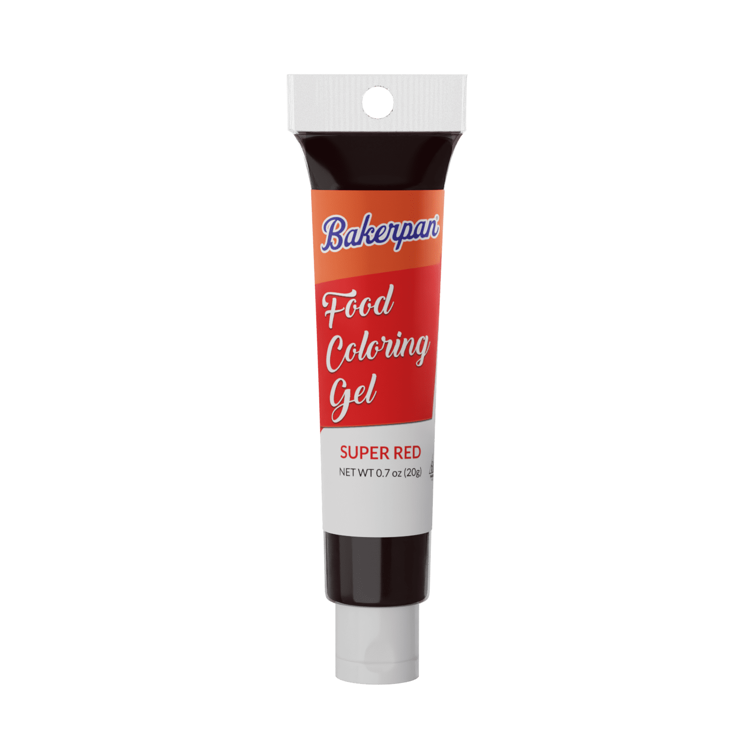 Bakerpan Food Coloring Squeeze Gel .7 oz Tubes, For Icing, Decorating Cakes - Super Red