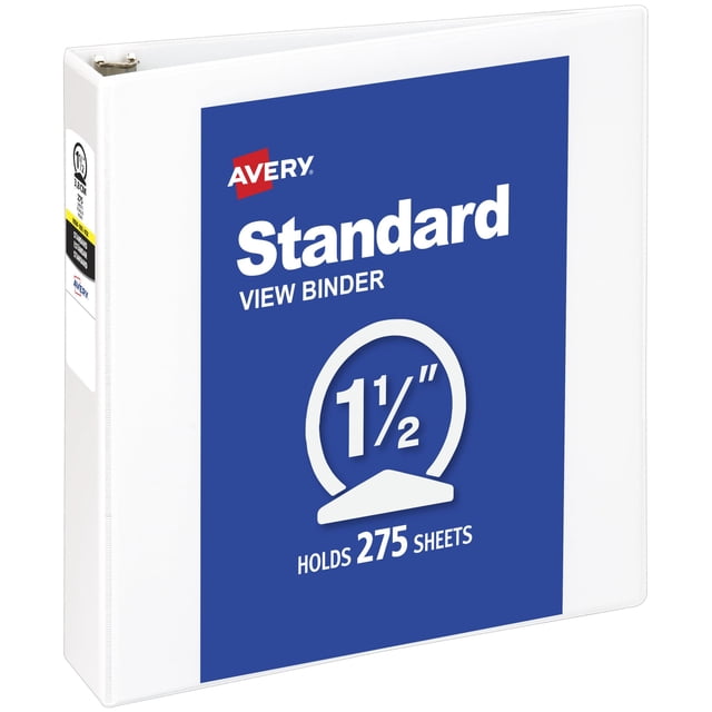 Carpeta Escolar Avery 5770 Aros Redondos 1.5 Pulgadas Capacidad 275 Hojas