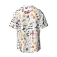 thumbnail image 2 of Easygdp Watercolor Floral Men's Casual Short-sleeved Shirt with Pocket and Button Suitable for Beach Vacation Leisure - 4X-Large, 2 of 7