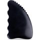 thumbnail image 1 of Herramientas de masaje corporal facial Gua Sha, piedra Gua Sha Bian, piedra Gua Sha estriada, herramienta de masaje Gua Sha suave, negro, 1 of 5