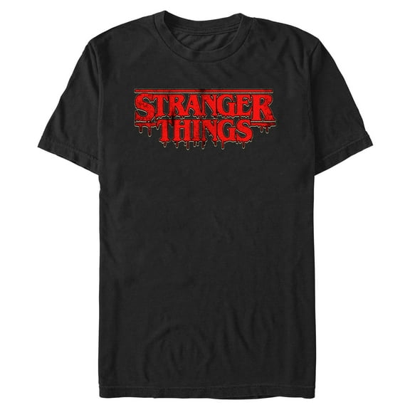 Netflix Men's Stranger Things Bloody Dripping Logo T Shirt