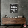 thumbnail image 3 of Buy The Sneakers Canvas Wall Art by Notoriart, White Floater Frame, 25" x 31", 3 of 7