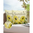 thumbnail image 6 of Outdoor Throw Pillow Cover Watercolor Farm Plant Sunflowers with Bee Waterproof Cushion Covers 2 Pack Spring Season Pillow Cases Home Decoration for Patio Garden Couch Sofa, 6 of 6