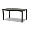 thumbnail image 6 of Baxton Studio Reneau Modern and Contemporary Grey Fabric Upholstered Espresso Brown Finished Wood 7-Piece Dining Set, 6 of 8