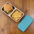 thumbnail image 4 of Stainless Steel Snack Containers, Ongmies 2 Compartment Snack Containers, 450Ml Stainless Steel Lunch Box, Double Grid with Silicone Sealing Cover, 4 of 4