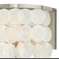 thumbnail image 6 of Elsa 3 Light Satin Nickel Capiz Shell Coastal Bathroom Vanity Fixture, 6 of 8
