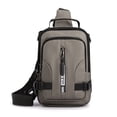 thumbnail image 2 of Xihbxyly Bolso Bandolera Multifuncional para Hombre, con Carga Usb, Antirrobo, Nailon Resistente Al Desgarro, Accesorio Informal, Tendencia Urbana, Ligero, 24 X 17 X 9 Cm., 2 of 2