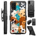 thumbnail image 1 of Compatible with T-Mobile REVVL V 4G (2021) Hybrid Luxguard Holster Phone Case Cover (Cute Puppy Dogs), 1 of 1
