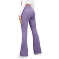 thumbnail image 2 of Hanerdun Women High Waisted Yoga Pants Female Bell Workout Bottoms Purple S, 2 of 5