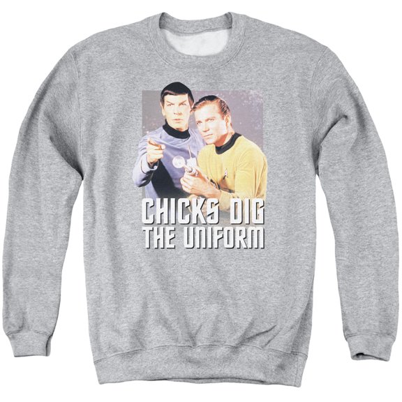 Star Trek - Chicks Dig - Crewneck Sweatshirt - Large