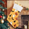 thumbnail image 6 of SKYSONIC Christmas Stocking Set of 2, Halloween Ghost Pumpkin Xmas Stockings and Plush Fur Cuff Stockings Fireplace Decorations for Family Holiday Xmas Party Decorations, 6 of 7