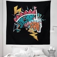thumbnail image 1 of Hip Hop Tapestry, Underground Grafitti Style Hip Hop Star Lettering with Arrow and Lightning Motifs, Fabric Wall Hanging Decor for Bedroom Living Room Dorm, 5 Sizes, Multicolor, by Ambesonne, 1 of 1