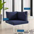 thumbnail image 6 of Modway Harmony Sunbrella® Outdoor Patio All Mesh Corner Chair in White Navy, 6 of 7