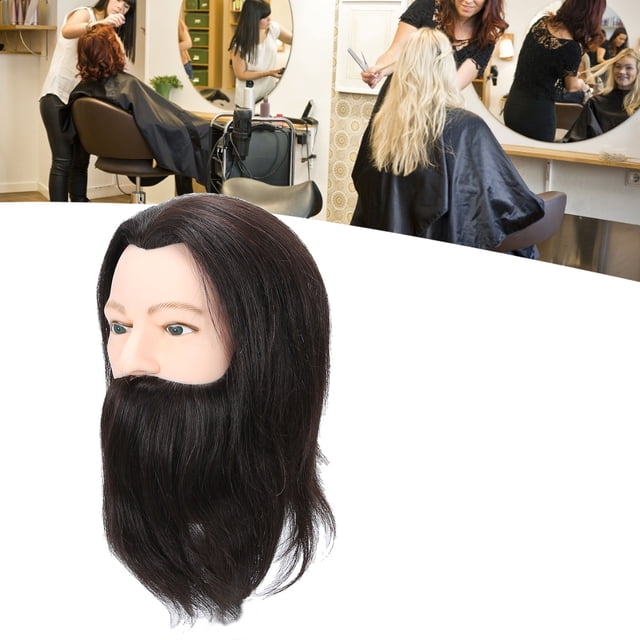 Cabeza de maniquí masculino de práctica cabeza de maniquí masculino funcional con alto rendimiento para peluquerías para peluqueros ANGGREK Otros