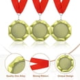 thumbnail image 3 of Uxcell Award Medals, Prize Medals Winner Award with Neck Ribbon for Competition Gold, 3 of 7