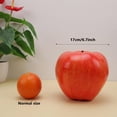 thumbnail image 2 of 1pc Artificial Large Size Dark Red Apple Fake Fruit Lifelike Decoration for Home Kitchen Table Party Christmas Display - 16 cm, 2 of 3