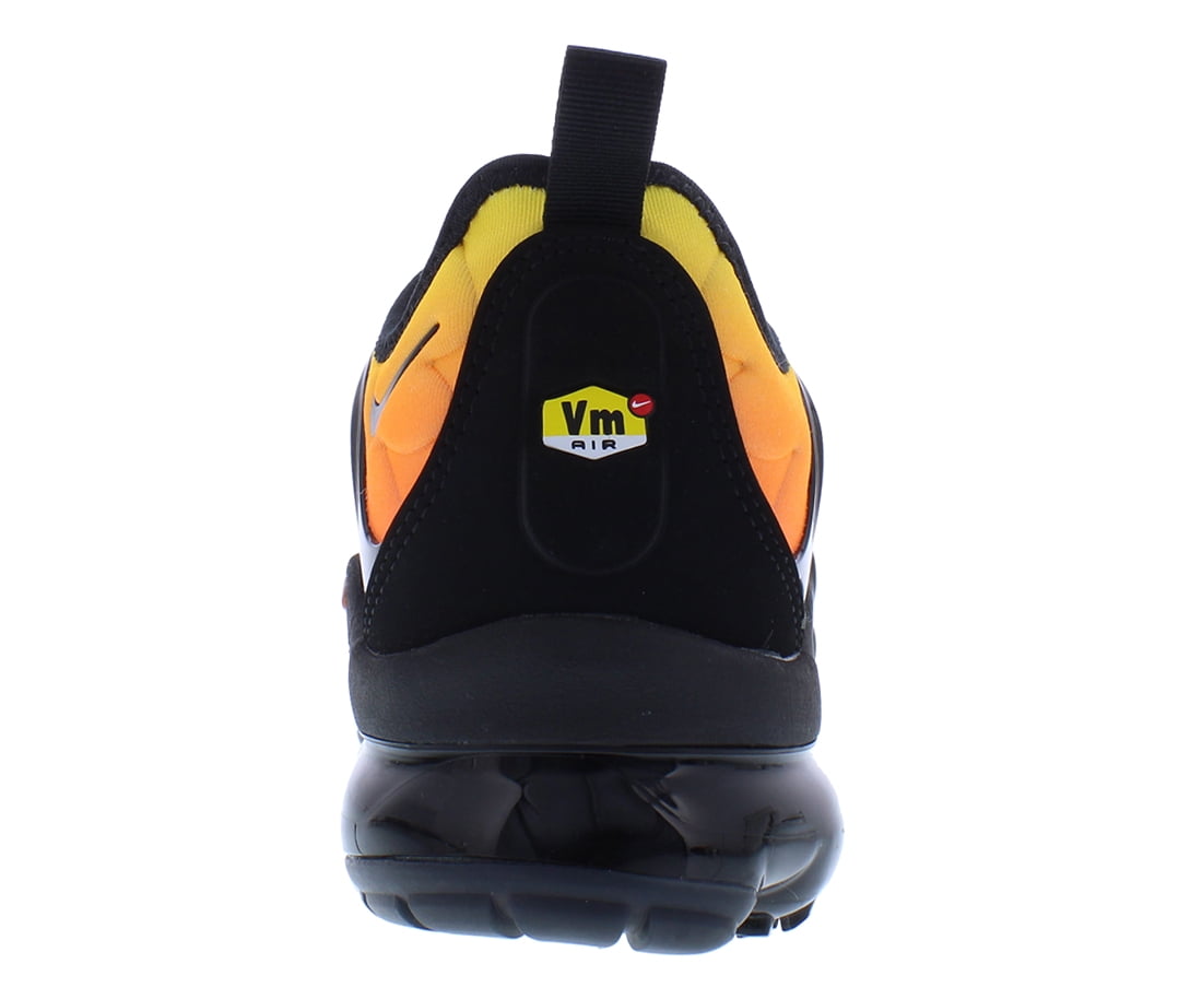 Men s Nike Air Vapormax Plus Black Black Total Orange 924453 006 10 Walmart